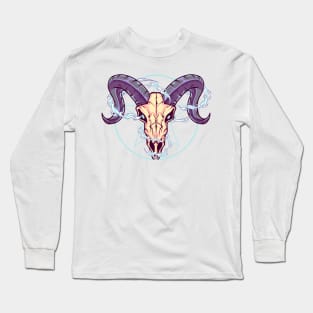 Baphomet Skull Long Sleeve T-Shirt